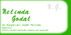 melinda godal business card